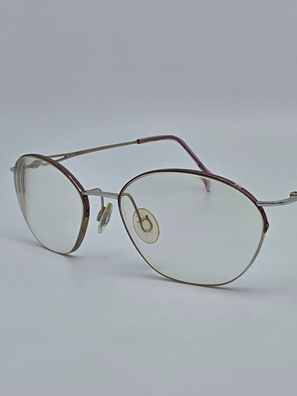 Stepper STS-2011 Rose Blush Semi Rimless Titanium Eyeglasses Frame 49-17-125